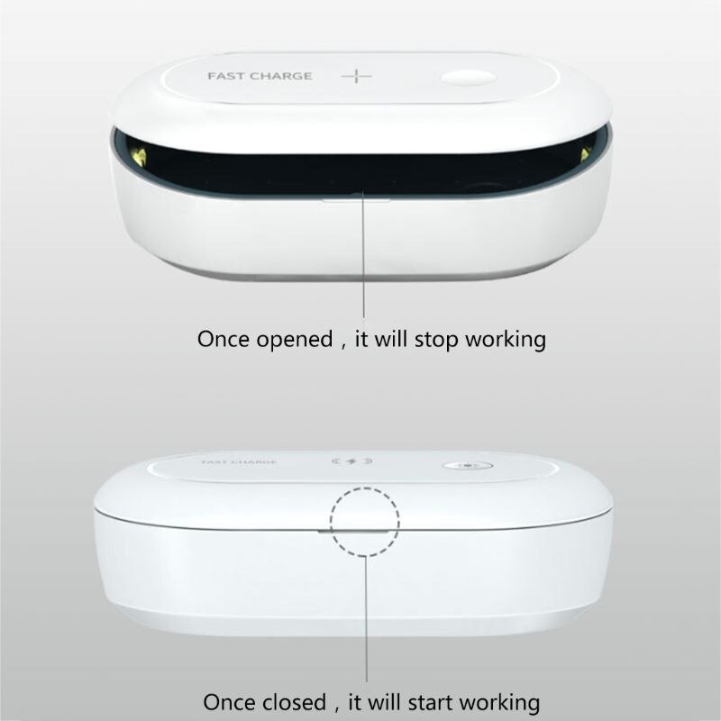 Désinfectant UV de téléphone Portable, stérilisateur portatif de téléphone intelligent de lumière UV, désinfecteur de fonction d'aromathérapie, bijoux de brosse à dents de téléphone Wa