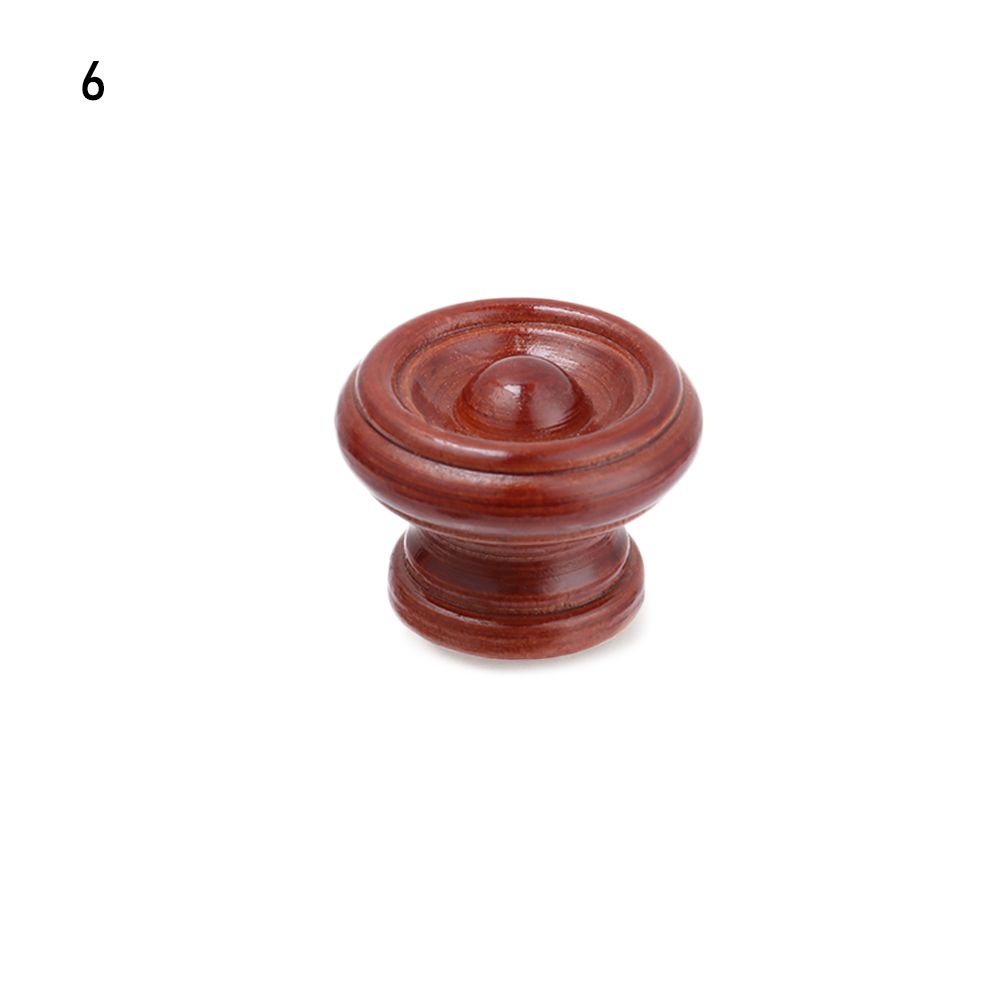 1Pc Natural Wood Kitchen Cabinet Drawer Knobs Cupboard Dresser Furniture Handle Hardware with Screw Wardrobe Pulls Handle: 6