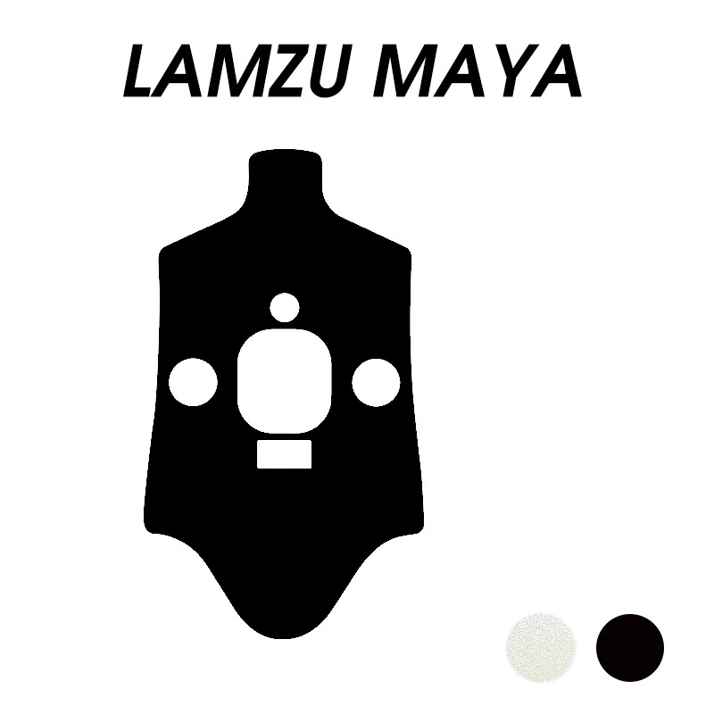 1-teiliger staubdichter Aufkleber mit Mausboden für Fnatic x Lamzu Maya X / Maya, staubdichte Aufkleber aus klarem schwarzem Kohlefaser: Cyan