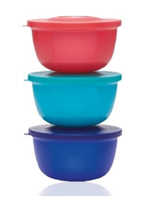 TUPPERWARE Round Pots 3'lü Set Tupperware Round Pots 3'lü Set