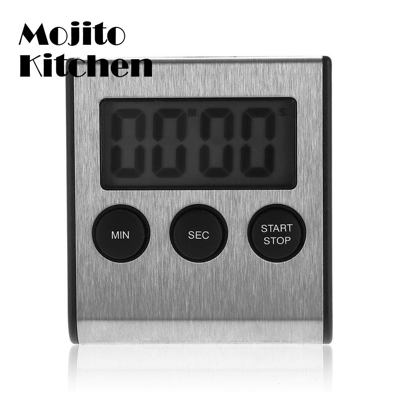 Multifunctional LCD Digital Screen Kitchen Countdown Timer Stopwatch Cooking Baking Alarm Reminder Magnet Clock with Stand