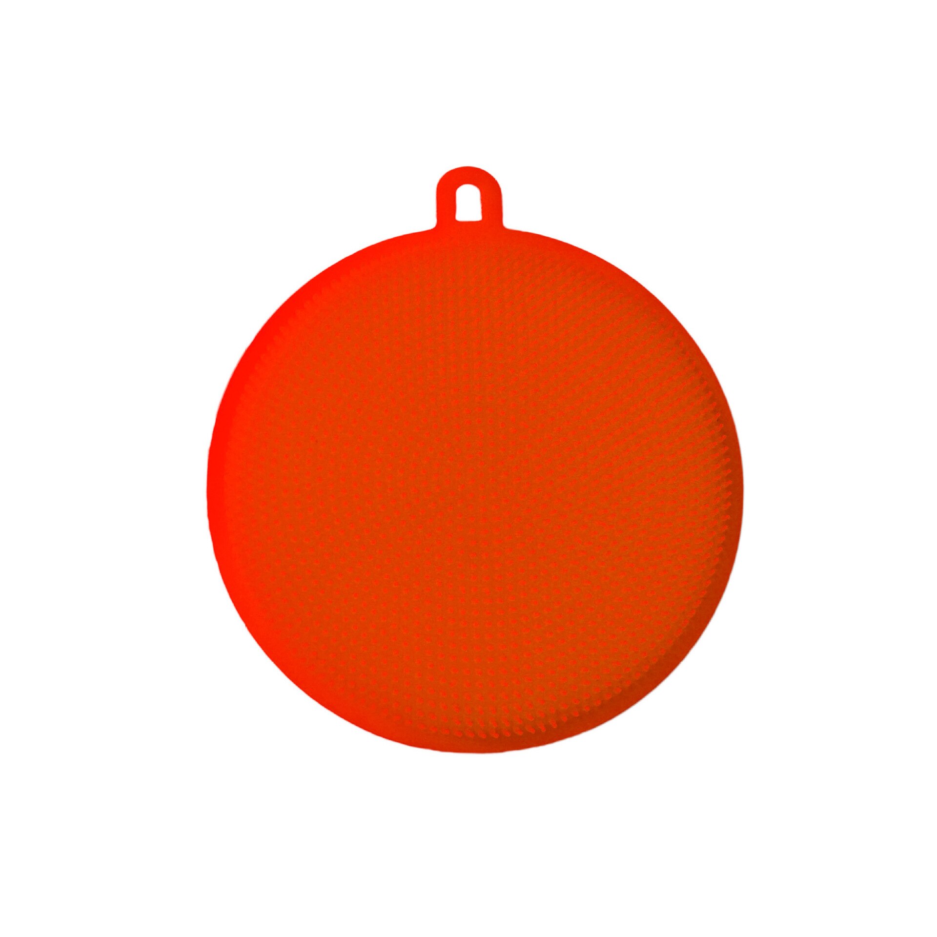 Silicone Dishcloth Dishwashing Brush Oil-Free Kitchen Cleaning Brush Decontamination Multifunctional Melon Fruit Vegetable Scour: Bagged Red