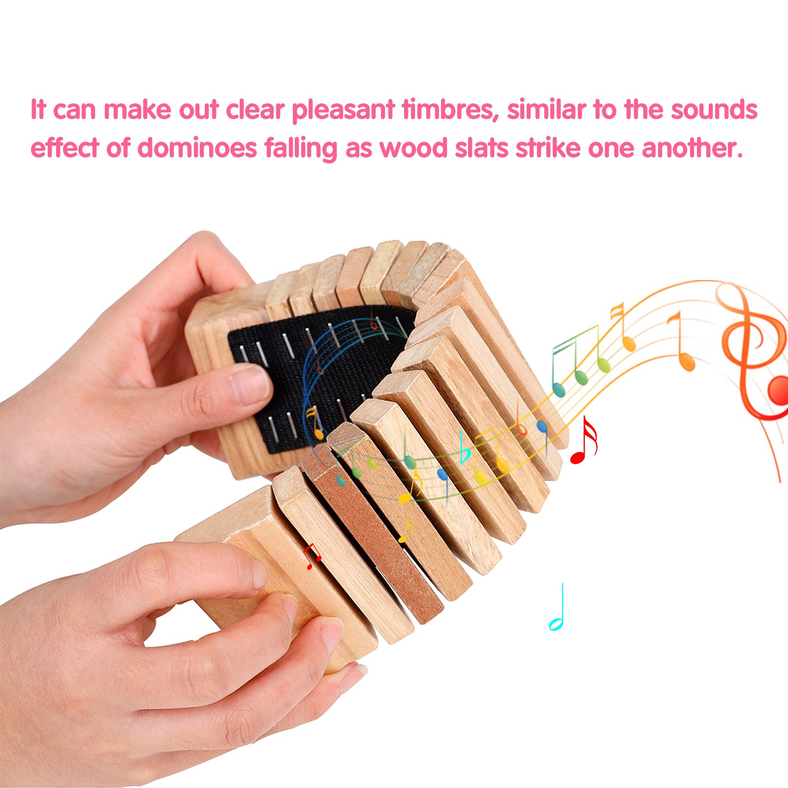Claqueta Musical de madera, instrumento Musical de percusión, educativo