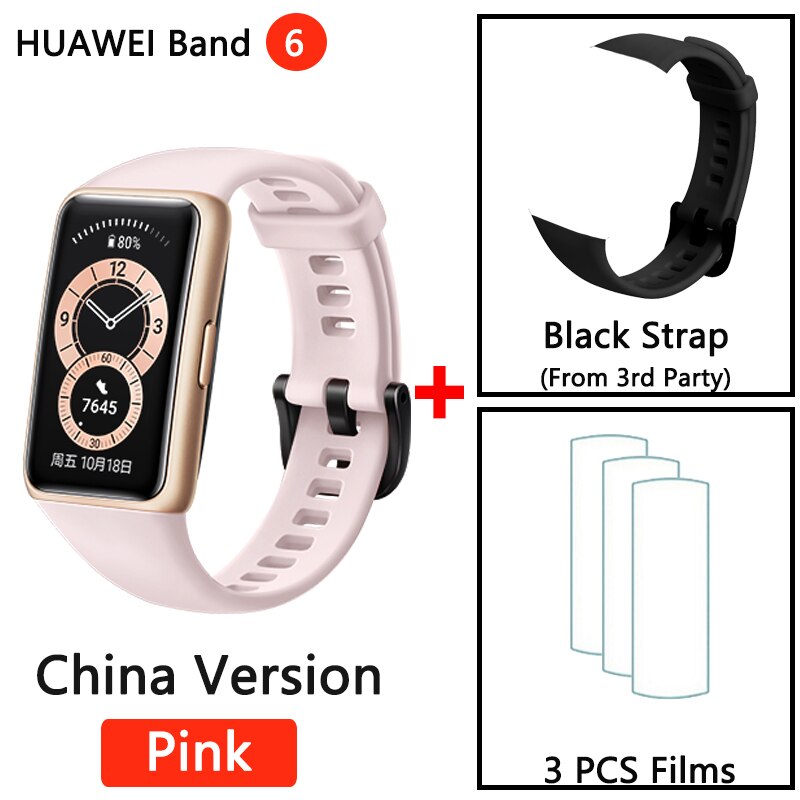 HUAWEI BAND 6 Smartband 6 Blood Oxygen 1.47" AMOLED Long Battery Life Fast Charging Heart Rate Monitoring
