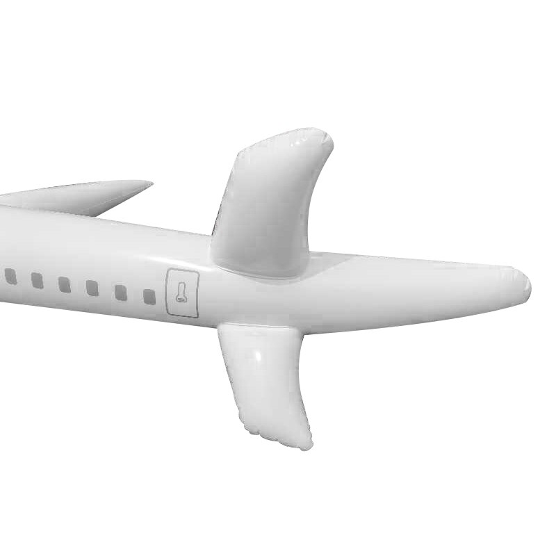 Inflatable airplane model Toys For Kids Outdoor Indoor 1/2/3 M Airplane Inflation Toy White Decorative Plane mini