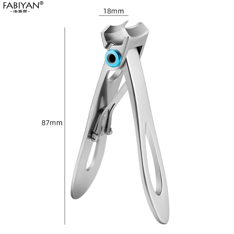 Stainless Steel Nail Clippers Cutter Trimmer Manicure Scissors Thick Toenail Fingernail Pedicure Tools: Large Silver