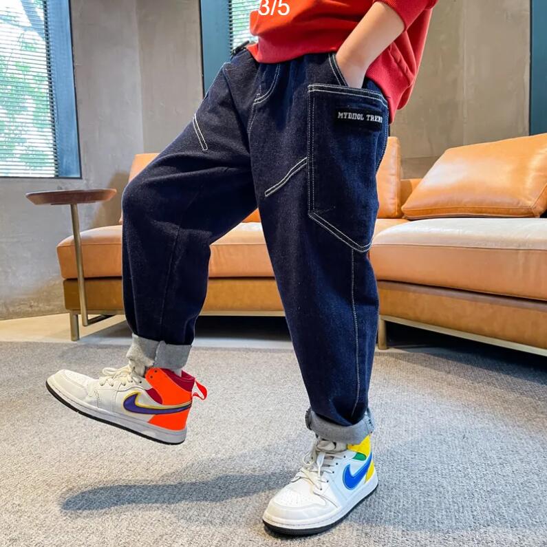 Baggy Jeans Für Jungen 164 - Flared Denim Hose Mit Elastischem Bund