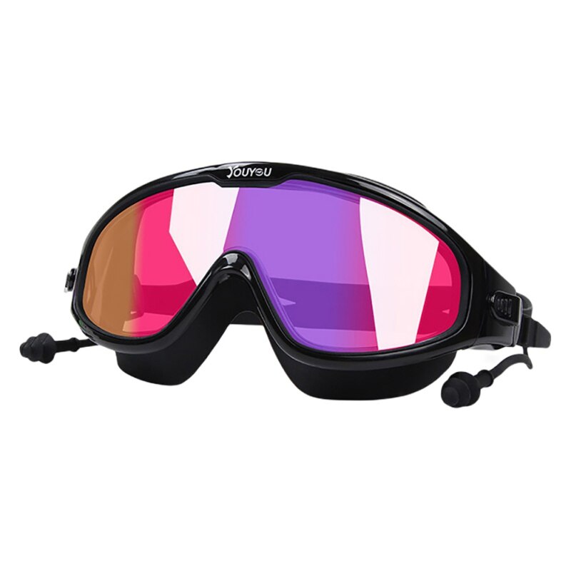 Lunettes De Natation Adultes KIUIOM – Anti-Buée, Protection UV, Pince-Nez + Bouchons D’Oreilles En Silicone – Idéal Pour Hommes, Femmes Et Ados
