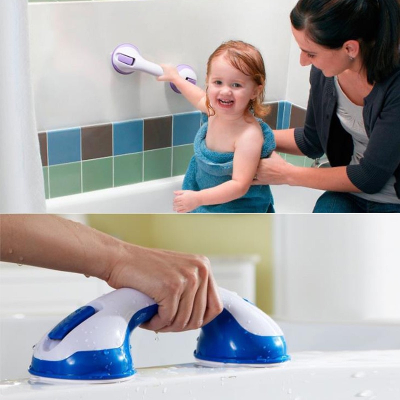 Anti Slip Bathroom Suction Cup Handle Grab Bar for elderly Safety Bath Shower Tub Bathroom Shower Grab Handle Rail Grip NE