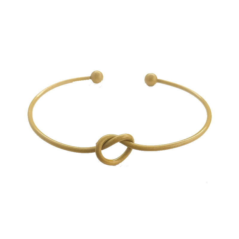 Nuevas pulseras y brazaletes de con encanto abierto para mujer, joyería con forma de nudo con cuentas y flecha