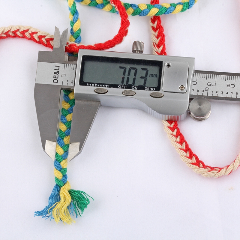 7mm Three-strand Thick Twisted Cotton Cord Clothes Bag Decorative Braid Rope For DIY Craft Handmade Accessories Home Decoration
