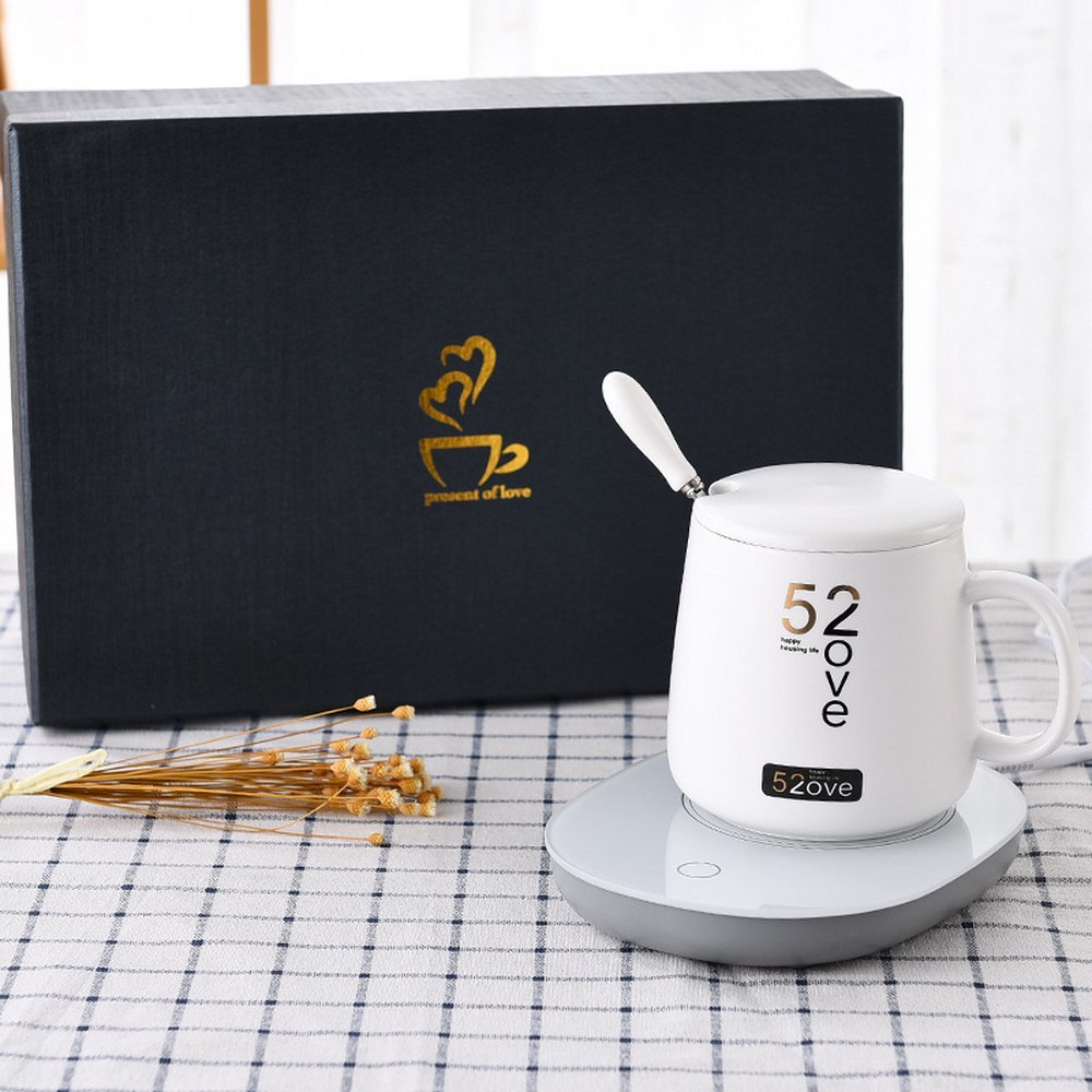 Varmemelk kaffekrus selskapet enhet kopp keramisk intelligent termostat kopp automatisk induksjonsisolasjon utgangspunkt kopp