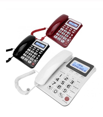 Telephone, caller ID, home office, battery-free white Telephone, caller ID, home office, battery-free white Wired Telephone with