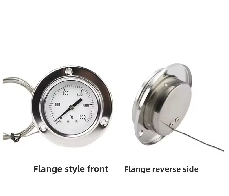 Termômetro pirômetro de alta qualidade 0-500 ° Aço inoxidável para fornos, pizza, grelha, fogões a lenha: Laranja