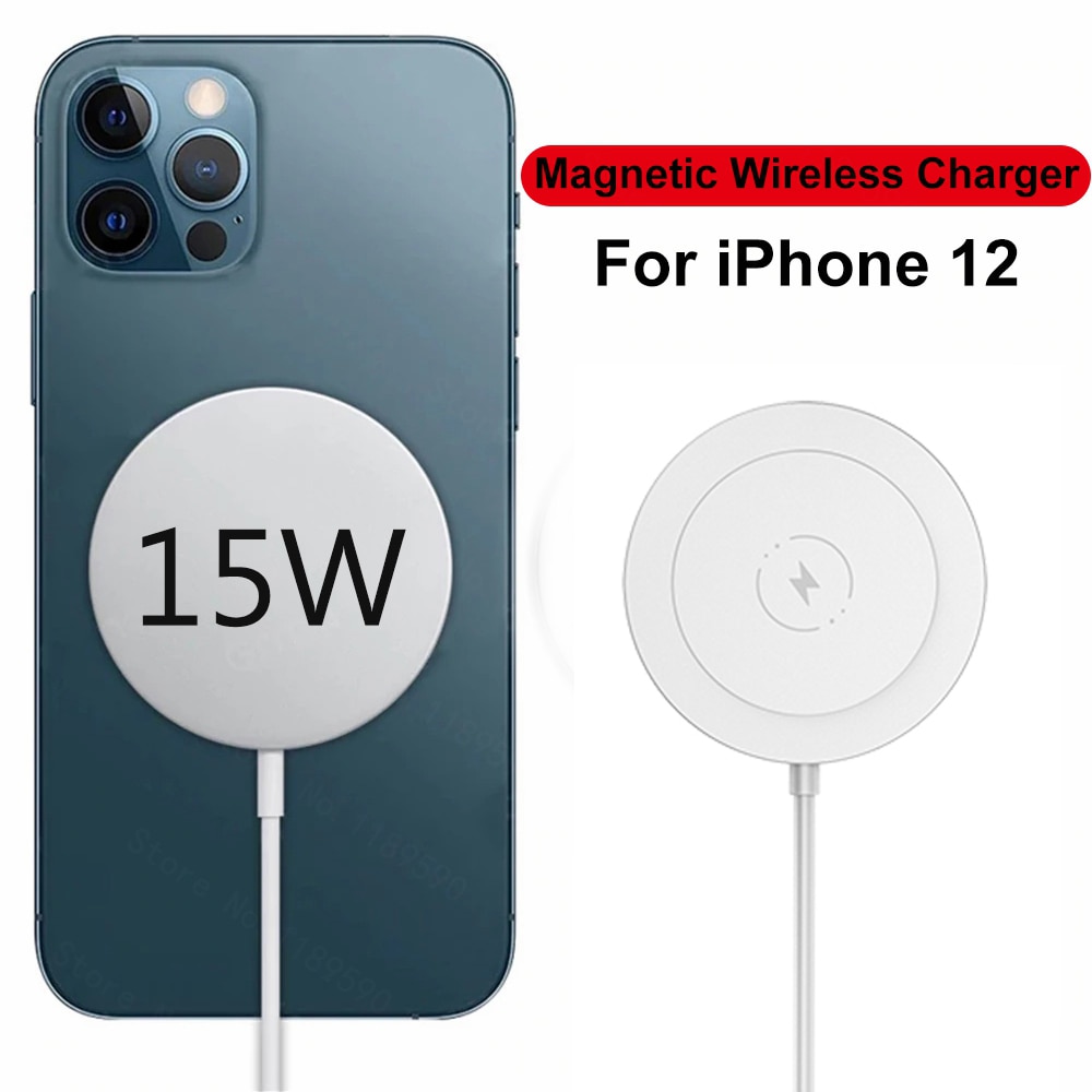 15W Magnet Wireless Charger For iPhone 12 Pro max 12 mini Magnetic Charger Phone Charger For iPhone 12pro 12 Charger USB Adapter