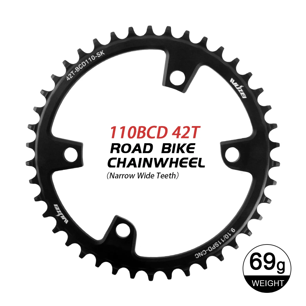 110 plato de bicicleta de carretera bcd para Shimano 105 platos r7000 r8000 r7100 r8100 r9200 4700 5800 6800 dura ace 110bcd rueda de cadena: Borgoña