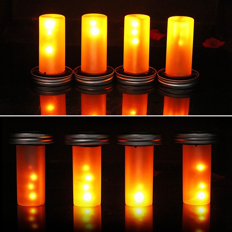 Solar LED Mason Jar Lit Light 12LED Garden Outdoor Solar Bottle Lamp Hanging Lantern Decoration Christmas Halloween