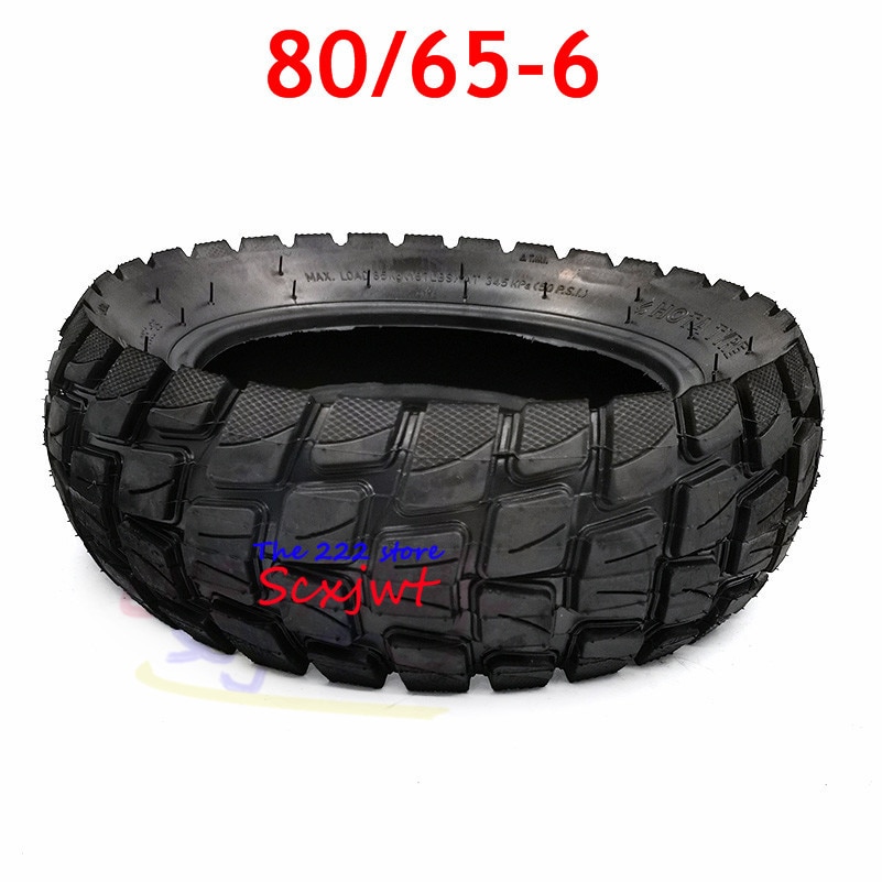 10x3 Inch Electric Scooter Tubeless Vacuum Tire 80/65-6 Scooter Vacuum Off-road Tyre 10 Inch Widening and Thickening Tire