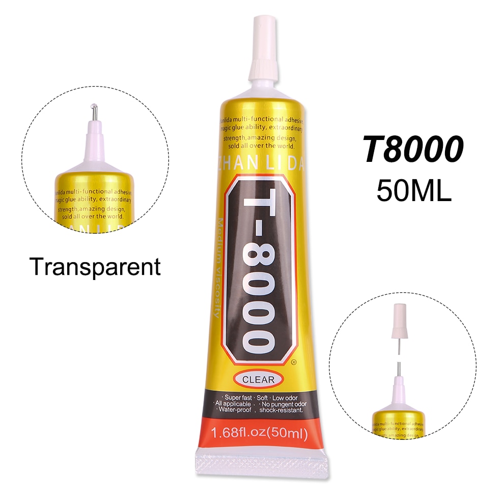 Transparant 50Ml B7000 Lijm T8000 Lijm Component Stof Epoxy Hout Textiel Sterke Super Zwart T7000 Telefoon Glas Reparatie E8000