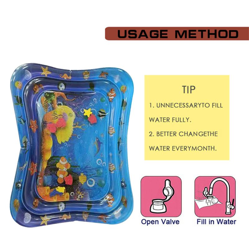 40" Summer Inflatable Water Mat for Babies Safety Cushion Ice Mat Early Education Toys Play