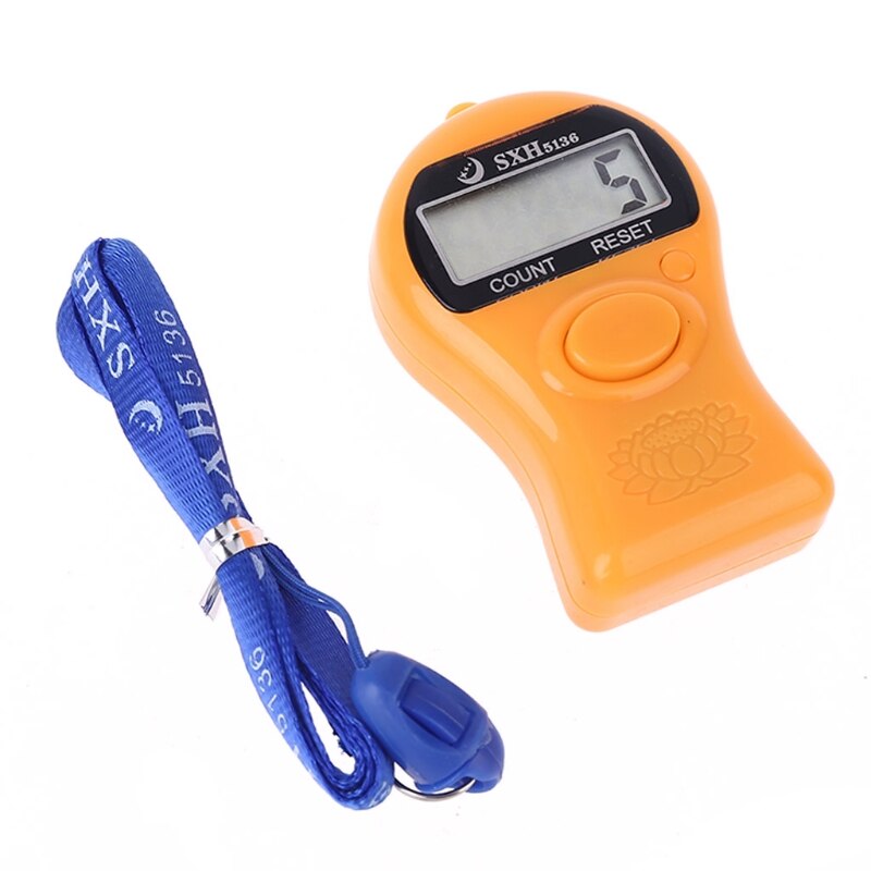 Portable Digital Electronic Counter with Lanyard Decompression Finger Tool R9JC: O