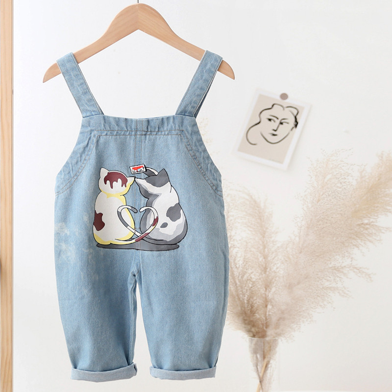 Ienens Peuter Overalls Baby Jongens Denim Tuinbroek Baby Zachte Jeans Jumpsuit Kleding Kleding 1 2 3 4 Jaar Kinderen Meisje broek