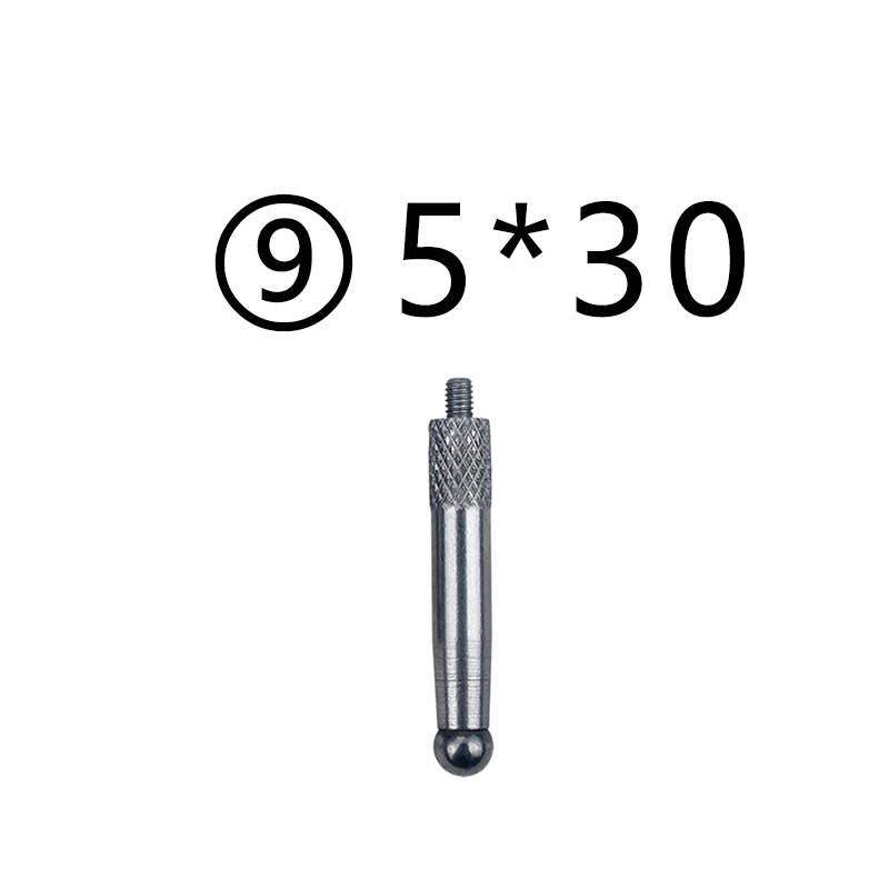 1PC Shaped Probe Dial Test Indicator M2.5 Thread T-type Cone Ball Dial Indicator Contact Point Measuring accessories: Y9