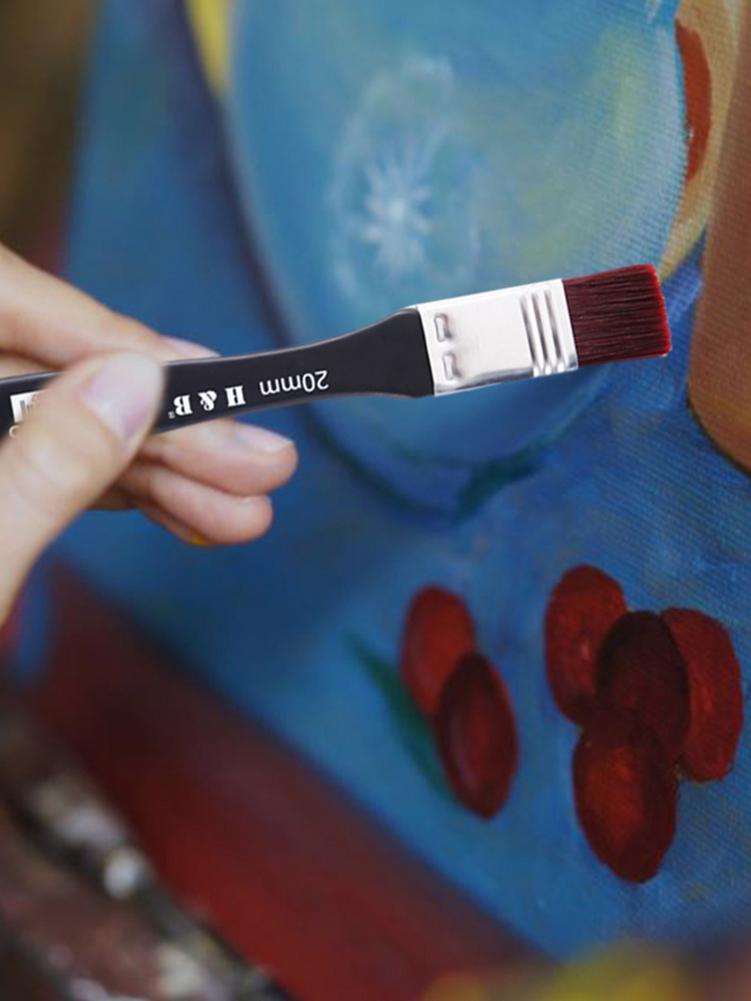 6 størrelser maries akvarel olie kunst pensel nylon hår male kunst pensel let at rengøre træ rengøring pensel til maling