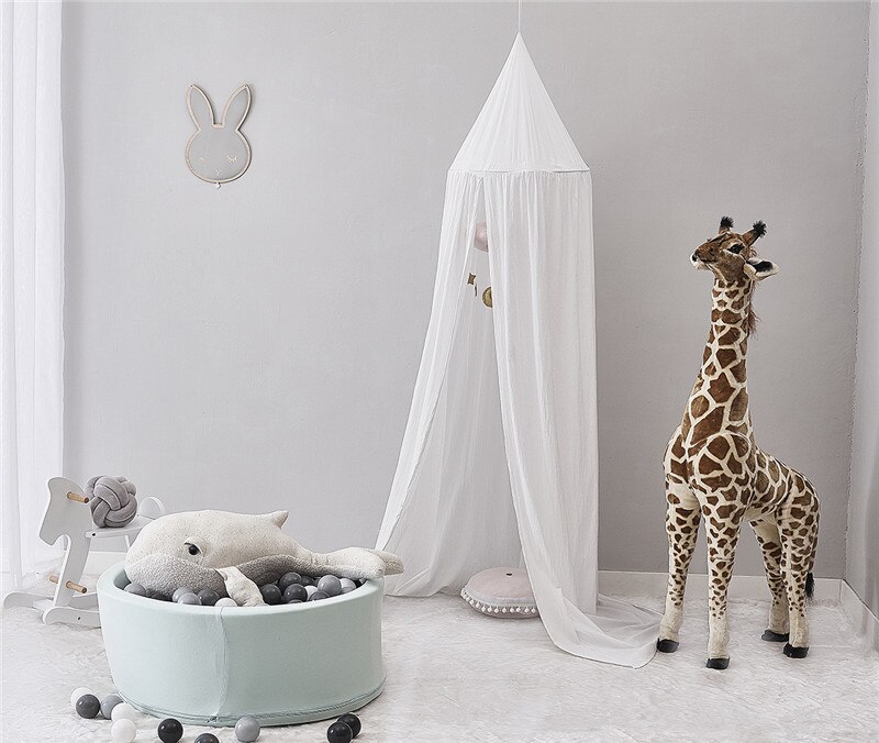 Thuis Hung Dome Klamboe Voor Bed Katoenen Beddengoed Dome Bed Canopy Voor Kid Kinderen Baby Lezen Spelen Room Decor: 1