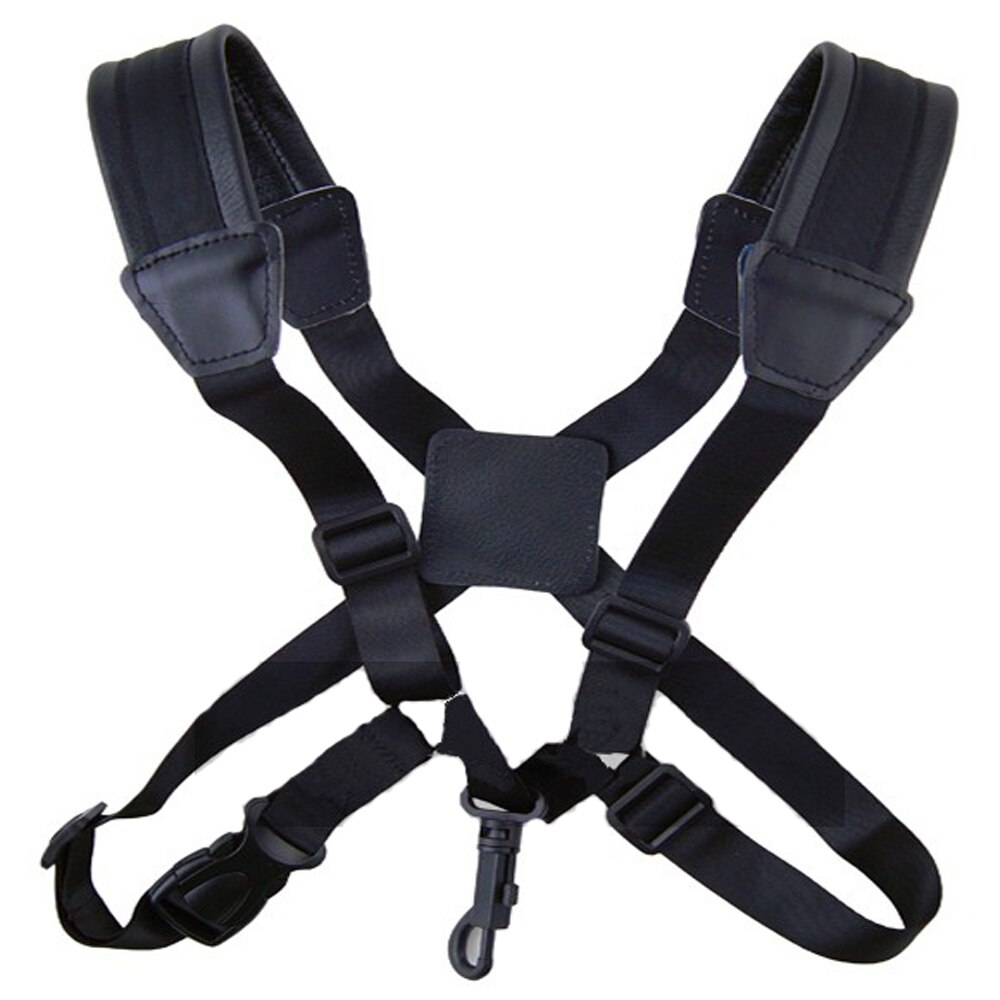 MoonEmbassy PU Schouders Alto Sax Bandjes Harness Verstelbare Saxofoon Riem Accessoires