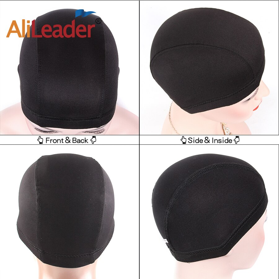 Alileader Sml Spandex Dome Cap Voor Het Maken Pruiken Size Mesh Pruik Caps Met Elastische Nylon Stretch Caps Pruik zwart Weven Caps Vrouwen