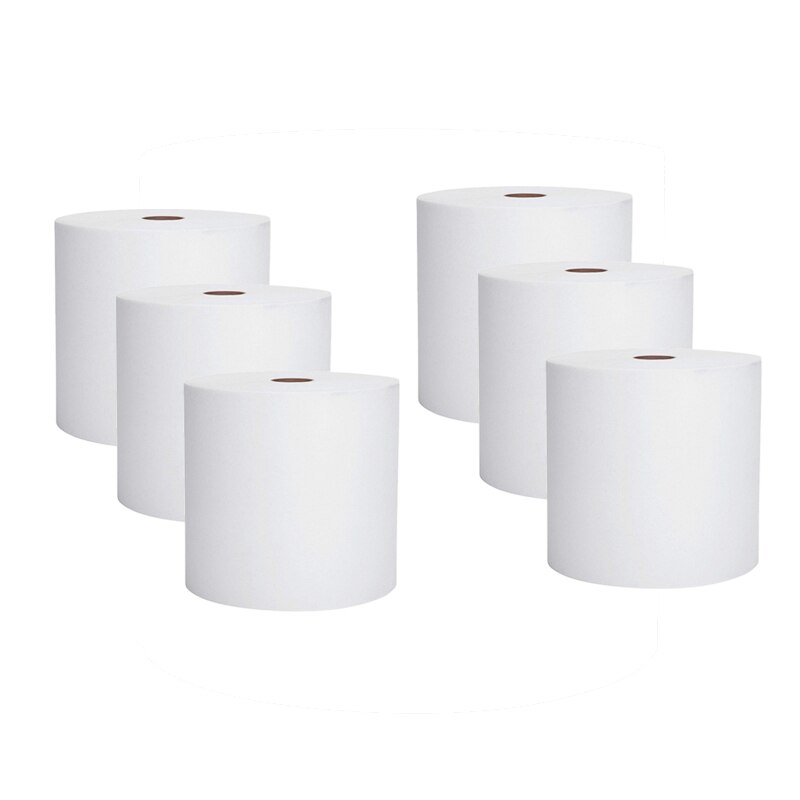 6 Roller Hard Roll Paper Towels,100X120mm: Default Title