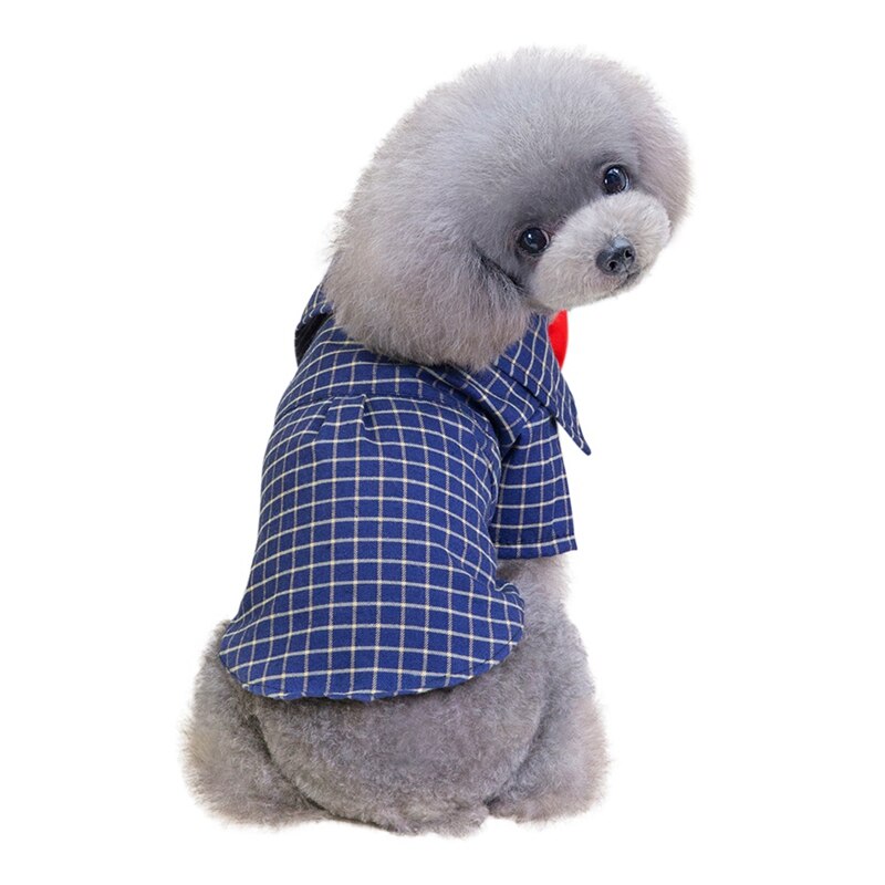 Blød afslappet hund plaid skjorte blid hund vest skjorte hund tøj hund bomuld skjorte til efteråret roupas para cachorro costiume: Xxl