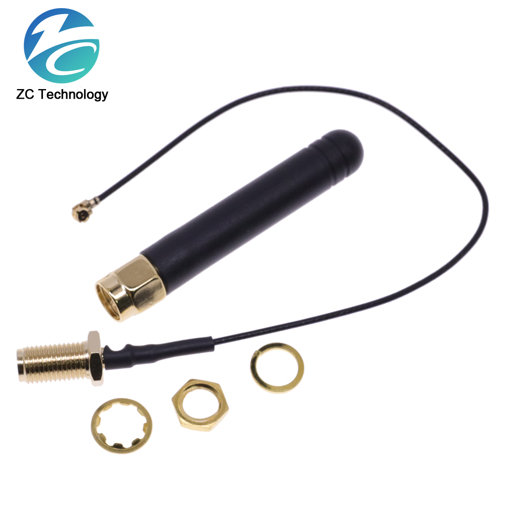 868MHz Antenne Lora Lorawan pbx 5dbi sma Stecker gsm iot Antenne Antenne wasserdichtes RP-SMA/u. fl Zopf-Kabel