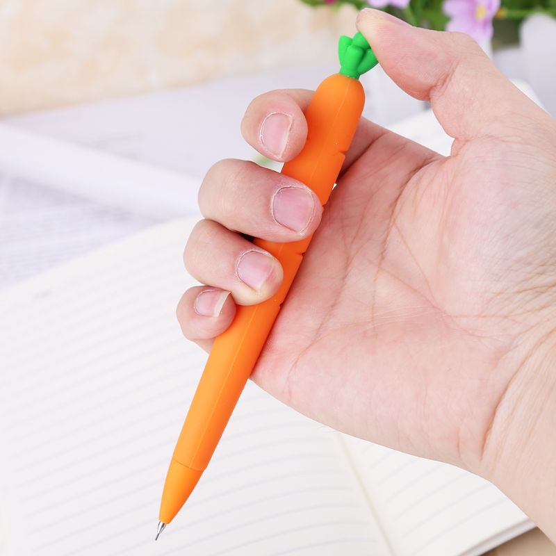 0.5Mm Kawaii Wortel Vulpotlood Automatische Pen Schoolbenodigdheden Briefpapier M0XB