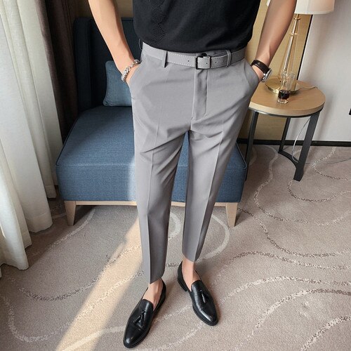 Business Dress Pants Casual Fit Trousers Korean So... – Grandado
