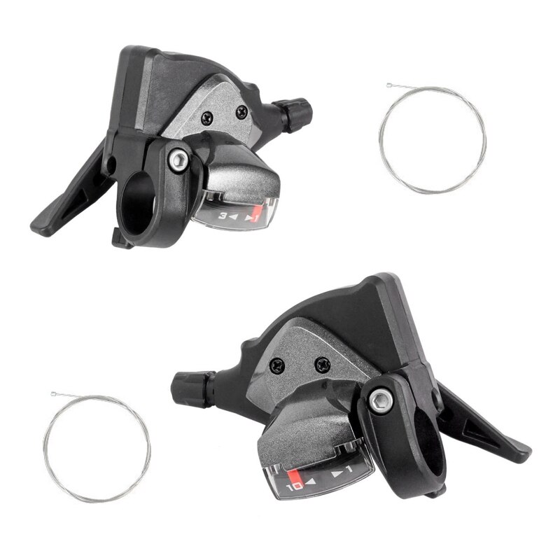 Mountain Bike Shifter 3 x 7/8/9/10/11Speed MTB Bicycle Gear Lever Set with Cable: 30