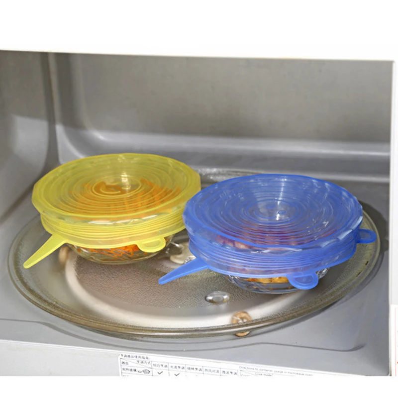 16-maten siliconen stretchdeksels Universele deksel Siliconen kom Potdeksel Siliconen deksel Pan Koken Voedsel Verse deksel Magnetrondeksel