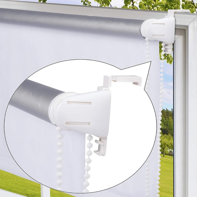 17mm Roller Blind Repair Fittings Bead Chain Pulley Spare Clutchs Bracket for Curtain Rods Roller Blind Controller 9pcs