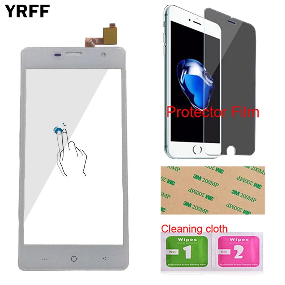 Mobiele Touch Screen Panel Voor Dexp Ixion ES950 Touch Screen Digitizer Sensor Voor Glas Lens Touchscreen Gereedschap Protector Film: White No Tools