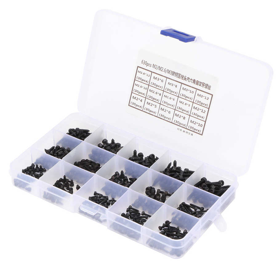 450 Pcs Self Tapping Screw Set Steel Flat Fasteners Self Drilling Screw Set For Electronics Industry Repair