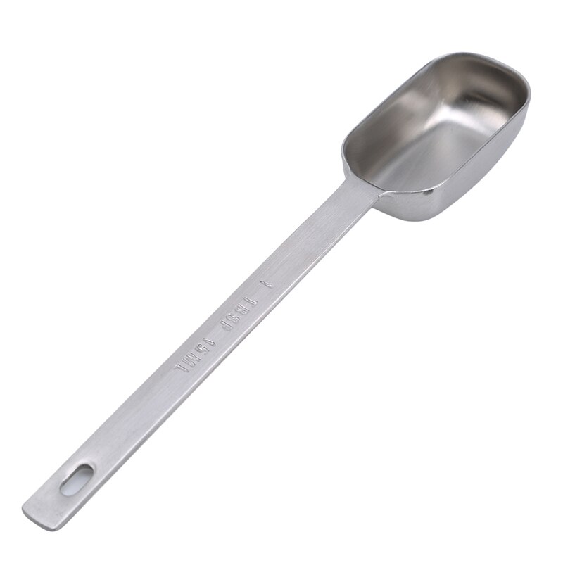 15ml Kitchen Scale Measuring Spoon Long Handle Stainless Steel Coffee Protein Milk Powder Scoops Gram Spoon