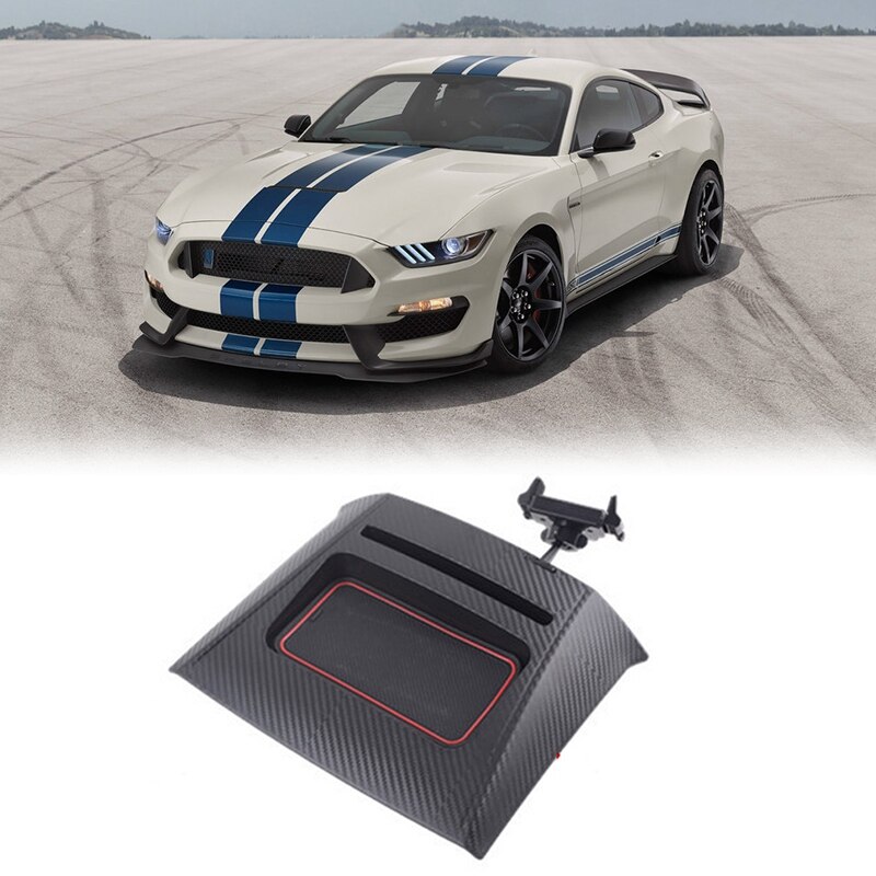 Car Multi-Mount Dash Phone Holder Storage Box for Ford Mustang Interior