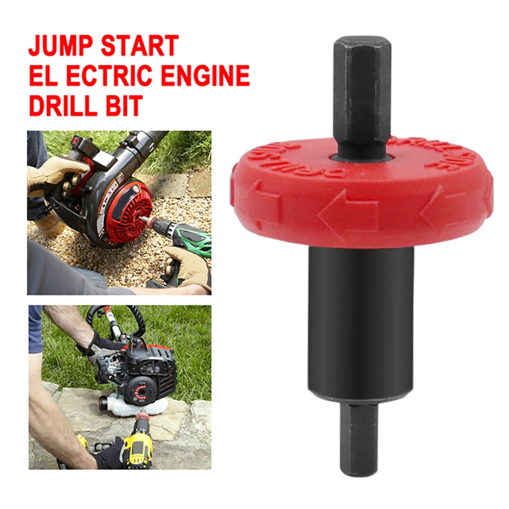 Motor Mower Starter Electric Engine Drill Bit Adapter For Troy-Bilt Plug For Electric Start Capable Handheld Power Equipment