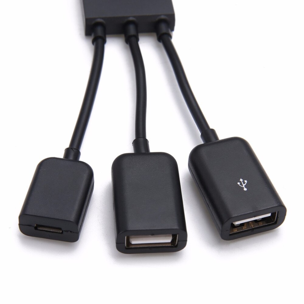 4 Port 3 In 1 Micro Usb Power Opladen Otg Hub Cable Adapter Converter Extender Voor Mobiele Telefoons Voor Samsung galaxy