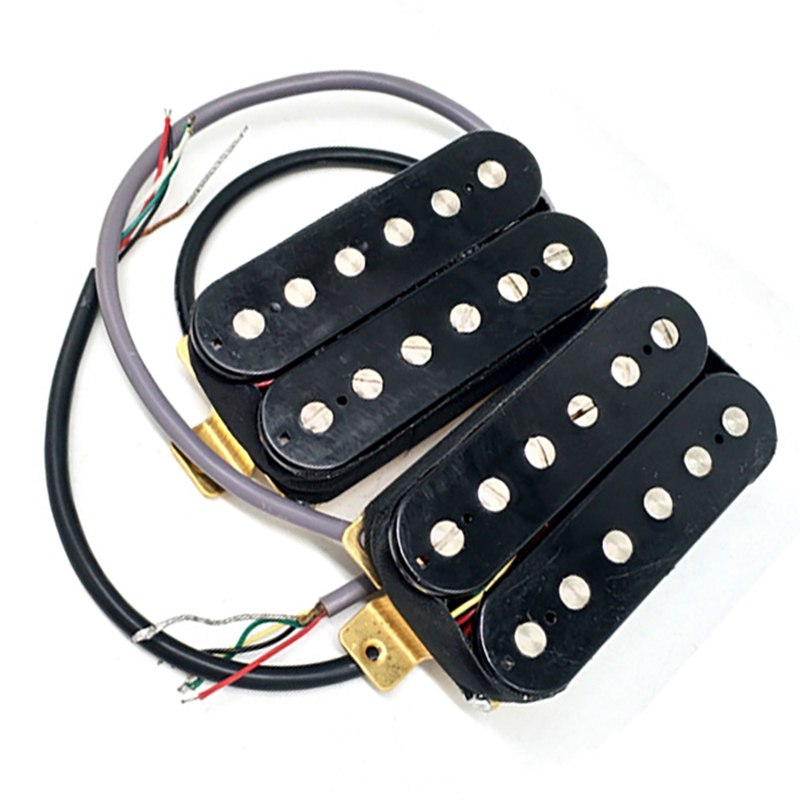 Electric Guitar Neck and Bridge Pickup Set Double Coil Humbucker Pickups for Electric Guitar Pickup Replacement