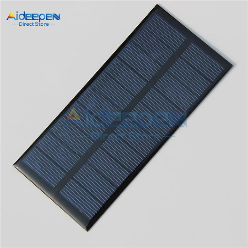 Panel Solar 5V 300MA Mini Sistema Solar DIY para baterías, cargadores de teléfono móvil, célula Solar portátil 1,5 W(150*69MM)