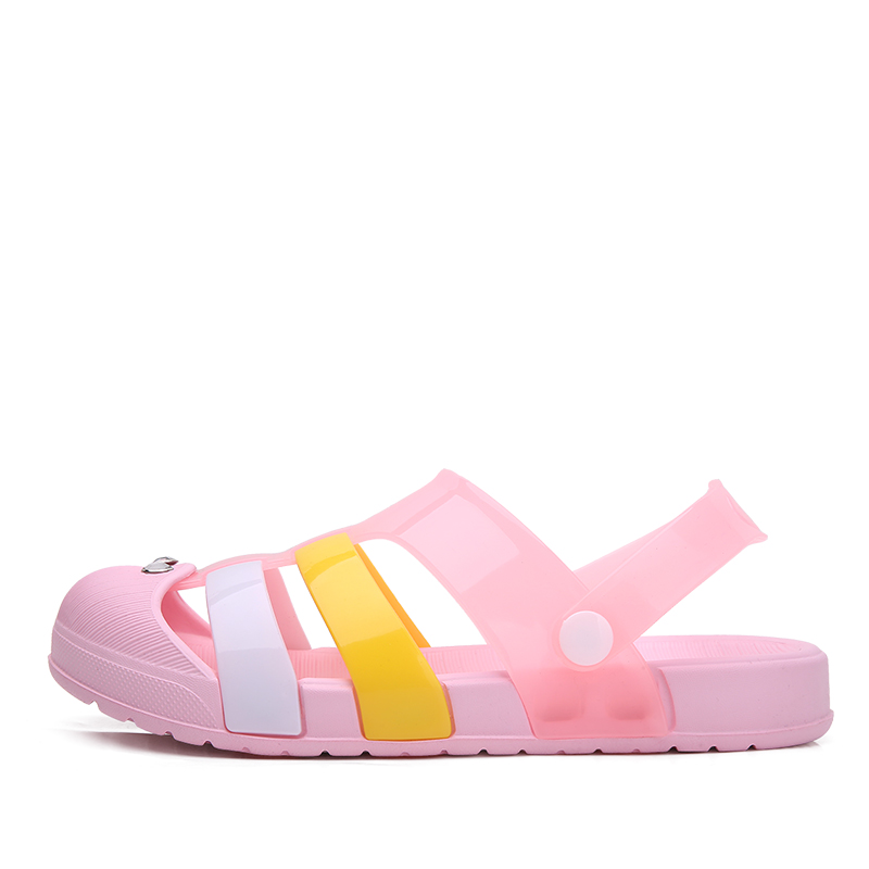 Dames jelly schoenen regenboog zomer sandalen dames platte schoenen dames instappers snoepkleurige peep toe dames strandschoenen