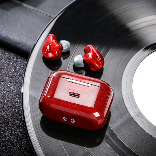 Sabbat E12 Ultra bluetooth 5.0 écouteurs TWS stéréo HiFi sans fil dans l'oreille casque: Rouge