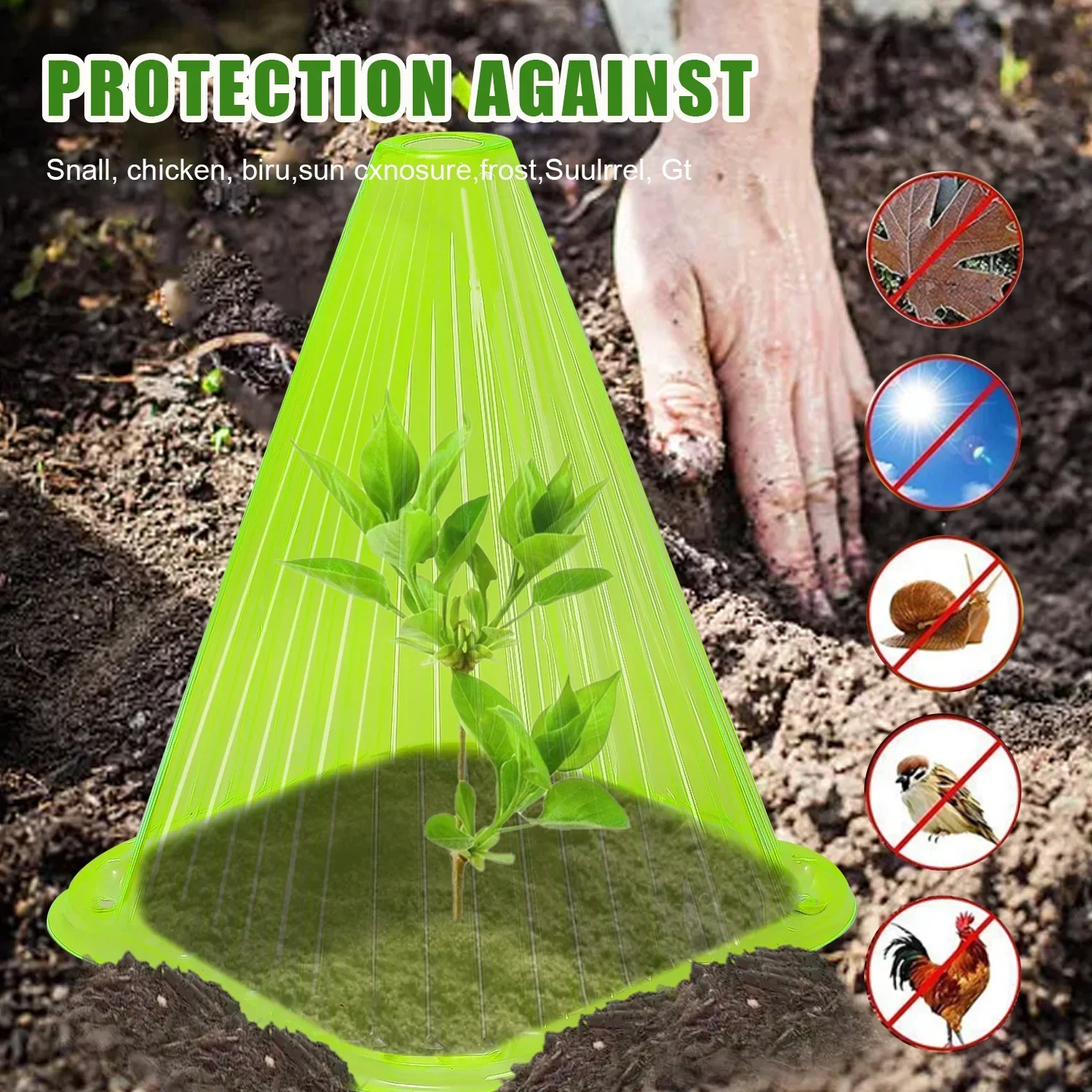 5-50pcs Garden Plant Cloches Plant Garden Protective Cover Protected From Insects and Frost Weather Garden Tool for Lawn Care